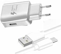 Super Pack Caricabatterie + Cavo per Doogee S59/S86 - Doogee S86 Pro/S97 Pro/N40 Pro/V10 Fast Charger Ultra-potente e veloce nuova generazione 3A con cavo di tipo C di carica/trasferimento dati