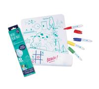 SUPER PETIT - Gioco educativo - Colorare la Corsica - Reversibile - Viene fornito con 4 pennarelli cancellabili in diversi colori - Facile da pulire - Riutilizzabile - Antibatterico - Da 3 anni