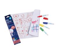 SUPER PETIT - Gioco educativo - colori pony - reversibile - Viene fornito con 4 pennarelli cancellabili - Facile da pulire - Riutilizzabile - Antibatterico - Da 3 anni - 30 x 20 cm