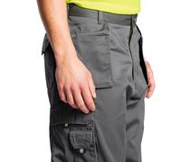 Super Pro Pantaloni Uomo Lavoro Cuciture Triple Ginocchio Pad Tasche Pesante
