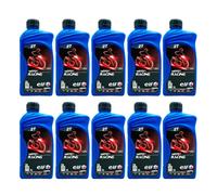 SUPER PROMO 10 LITRI OLIO MISCELA ELF TOTAL MOTO 2 RACING SINTETICO 2T 10ET02