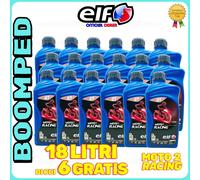SUPER PROMO 18 LITRI OLIO MISCELA ELF TOTAL MOTO 2 RACING SINTETICO 2T 18ET02