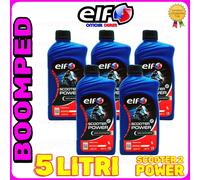 ⭐SUPER PROMO⭐ 5LT OLIO MISCELA ELF TOTAL SCOOTER 2 POWER SINTETICO 2T 05ET02