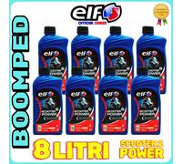 SUPER PROMO 8LT OLIO MISCELA ELF TOTAL SCOOTER 2 POWER SINTETICO 2T 08ET02