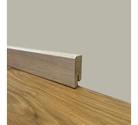 *SUPER PROMO* BATTISCOPA ZOCCOLINO SQUADRATO BASSO in FIBRA DI LEGNO 40X15 SBIANCATO