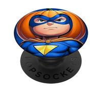 Super Pumpkin Boy Superhero Jack O Lanterna PopSockets PopGrip Adesivo