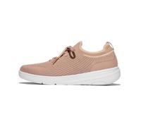 Super-Q Knit Slip-ON Sneakers con Lacci Beige