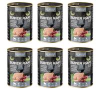 Super Rafi Sterilised Cat 24 x 400 g - Faraona e cuori di anatra