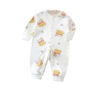 Super Ragazzi Primavera Estate Nuovo Manica Lunga Vestiti Del Bambino Vestiti Primavera Bambino Pigiama Senza Osso Cucire Cotone Miscela Body Bambino Pigiama Natale, e, 3-6 Monate