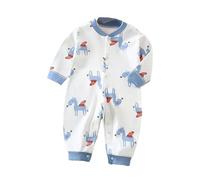 Super Ragazzi Primavera Estate Nuovo Manica Lunga Vestiti Del Bambino Vestiti Primavera Bambino Pigiama Senza Osso Cucire Cotone Miscela Body Bambino Pigiama Natale, a, 3-6 Monate