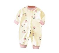 Super Ragazzi Primavera Estate Nuovo Manica Lunga Vestiti Del Bambino Vestiti Primavera Bambino Pigiama Senza Osso Cucire Cotone Miscela Body Bambino Pigiama Natale, b, 12-15 Monate