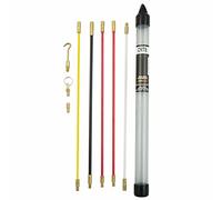Super Rod CRTB - Cassetta degli attrezzi con kit di installazione cavi con 3 sonde tirafilo, 1,3 m