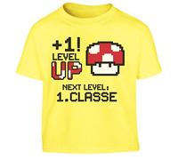 Super Scuola - Mario Vado alle Elementari - Next Level Maglietta per Bambini 3-4 Anni Giallo