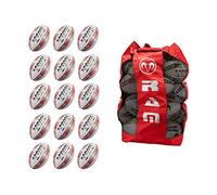 Super set Rugby, dimensioni: 3 - 15 palline con custodia, palline per allenamento rugby