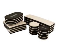 Super Sliders 4712595Z Kit cursori riutilizzabili per mobili in Feltro, per superfici dure, Varie Forme, Beige, 20 Pieces