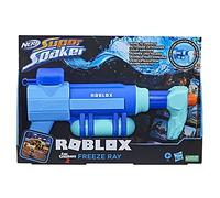 Super Soaker Nerf Roblox Car Crushers 2: Freeze Ray Water Blaster, Includes Code to Redeem Exclusive Virtual Item, Pump Action Soakage F3781 Multicolore