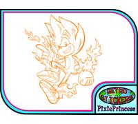 Super Sonico M Adesivo Vinile Muro Poster Camera Auto Finestra Laptop Sega Gioco