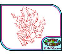 Super Sonico M Adesivo Vinile Muro Poster Camera Auto Finestra Laptop Sega Gioco