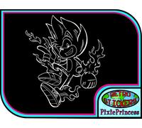 Super Sonico M Adesivo Vinile Muro Poster Camera Auto Finestra Laptop Sega Gioco