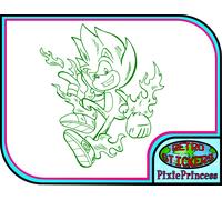 Super Sonico M Adesivo Vinile Muro Poster Camera Auto Finestra Laptop Sega Gioco