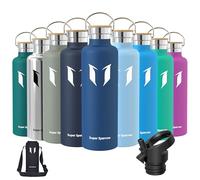 Super Sparrow Borraccia Termica 1L, Bottiglia Termica Senza Perdite - Senza BPA Borracce, per Bambini, Scuola, Sport, Campeggio, Yoga, Palestra, Ciclismo