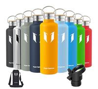 Super Sparrow Borraccia Termica 1L, Bottiglia Termica Senza Perdite - Senza BPA Borracce, per Bambini, Scuola, Sport, Campeggio, Yoga, Palestra, Ciclismo