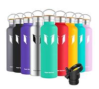 Super Sparrow Borraccia Termica 1L, Bottiglia Termica Senza Perdite - Senza BPA Borracce, per Bambini, Scuola, Sport, Campeggio, Yoga, Palestra, Ciclismo