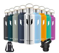 Super Sparrow Borraccia Termica 1L, Bottiglia Termica Senza Perdite - Senza BPA Borracce, per Bambini, Scuola, Sport, Campeggio, Yoga, Palestra, Ciclismo