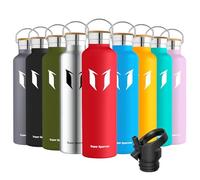 Super Sparrow Borraccia Termica 1L, Bottiglia Termica Senza Perdite - Senza BPA Borracce, per Bambini, Scuola, Sport, Campeggio, Yoga, Palestra, Ciclismo