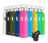 Super Sparrow Borraccia Termica 1L, Bottiglia Termica Senza Perdite - Senza BPA Borracce, per Bambini, Scuola, Sport, Campeggio, Yoga, Palestra, Ciclismo