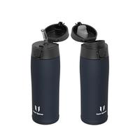 Super Sparrow Borraccia Termica, Acciaio Inox Bottiglia Termica - 500ml - Senza BPA Termos, Borracce Termiche Bambini - Include 2 Coperchi con Cannuccia e Coperchio Sportivo