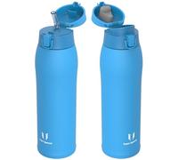 Super Sparrow Borraccia Termica, Acciaio Inox Bottiglia Termica - 950ml - Senza BPA Termos, Borracce Termiche Bambini - Include 2 Coperchi con Cannuccia e Coperchio Sportivo