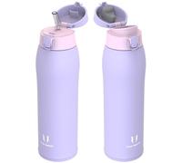 Super Sparrow Borraccia Termica, Acciaio Inox Bottiglia Termica - 950ml - Senza BPA Termos, Borracce Termiche Bambini - Include 2 Coperchi con Cannuccia e Coperchio Sportivo