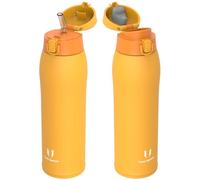 Super Sparrow Borraccia Termica, Acciaio Inox Bottiglia Termica - 950ml - Senza BPA Termos, Borracce Termiche Bambini - Include 2 Coperchi con Cannuccia e Coperchio Sportivo