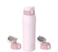 Super Sparrow Borraccia Termica, Acciaio Inox Bottiglia Termica - 950ml - Senza BPA Termos, Borracce Termiche Bambini - Include 2 Coperchi con Cannuccia e Coperchio Sportivo