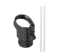 Super Sparrow Coperchio con Cannuccia, Coperchio in Paglia Standard 350ml/500ml/750ml/1L, Nero - Coperchio per Standard Bottiglia da Bere Come Sostituzione
