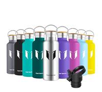 Super Sparrow Doppia Parete in Acciaio Inox Coibentato Bottiglia di Acqua - 500ml - Isolante Della Borraccia - Perfetto Thermos - Privo di BPA, BPS, Ftalati
