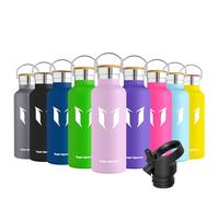 Super Sparrow doppia parete in acciaio inox coibentato bottiglia di acqua - 500ml - isolante della borraccia - perfetto Thermos - Privo di BPA, BPS, ftalati