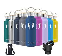Super Sparrow doppia parete in acciaio inox coibentato bottiglia di acqua -750ml - isolante della borraccia - perfetto Thermos - Privo di BPA, BPS, ftalati
