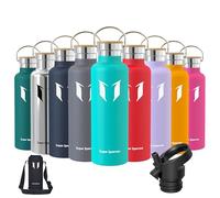 Super Sparrow Doppia Parete in Acciaio Inox Coibentato Bottiglia di Acqua -750ml - Isolante Della Borraccia - Perfetto Thermos - Privo di BPA, BPS, Ftalati