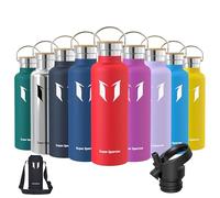 Super Sparrow Doppia Parete in Acciaio Inox Coibentato Bottiglia di Acqua -750ml - Isolante Della Borraccia - Perfetto Thermos - Privo di BPA, BPS, Ftalati