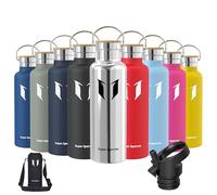 Super Sparrow Doppia Parete in Acciaio Inox Coibentato Bottiglia di Acqua -750ml - Isolante Della Borraccia - Perfetto Thermos - Privo di BPA, BPS, Ftalati