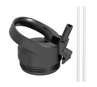 Super Sparrow Tappo a cannuccia per borraccia in acciaio inox a bocca larga - A prova di perdite - Design ergonomico - Senza BPA - Lavabile in lavastoviglie - Versione 2.0 Nero