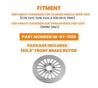 Super Spoke Front 11.8'' Disc Rotor for ROAD GLIDE SPECIAL ABS 2016- 300 mm
