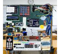 Super Starter Kit per scheda di sviluppo Arduino R3 con sensore di umidità, sensore sonoro, joystick e relè (UNO-1)