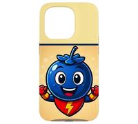 Super supereroe della frutta ai mirtilli Custodia per iPhone 15 Pro