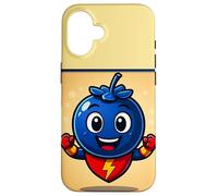 Super supereroe della frutta ai mirtilli Custodia per iPhone 16