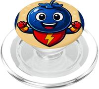 Super supereroe della frutta ai mirtilli PopSockets PopGrip per MagSafe