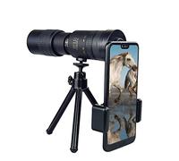 Super Telephoto Zoom Monocular Telescope Portable for Beach Travel Supports Smartphone to Take Pictures 4K 10-300X40mm