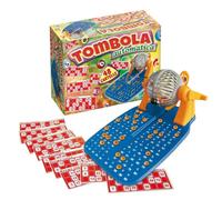 SUPER TOMBOLA AUTOMATICA 48 CARTELLE IN CARTONE DISTRIBUTORE PALLINE MANUALE